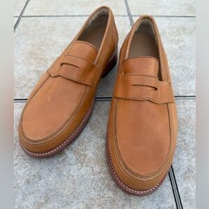 Adelante Shoes men's leather penny loafers, specifically "The Luca" model